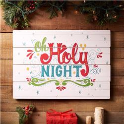 187603 Wall Plaque - Oh Holy Night