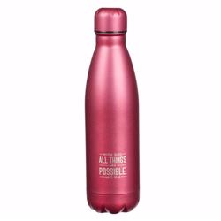 200716 17 Oz All Things Are Possible Water Bottle, Fuchsia