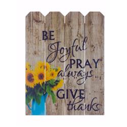181106 9 X 12 In. Give Thanks Rustic Pallet Art