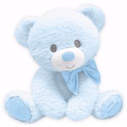 162016 10 In. Tumbles Bear With Jesus Love Me Plush Toy, Blue