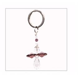 181879 5 In. Mini Angel Prism Drop Keychain, Purple