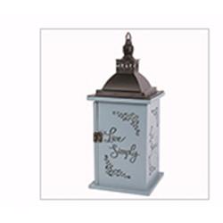 181973 13.75 X 5.5 X 5.5 In. Live Simply With Led Candle & Timer Lantern