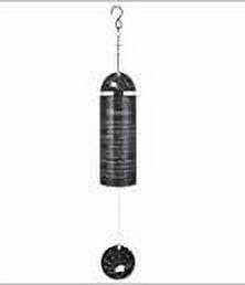 181858 22 In. Cylinder Sonnet-friends Wind Chime, Black