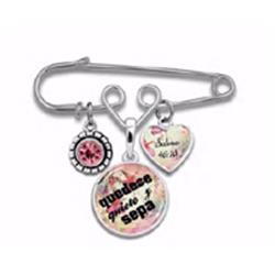 From The Heart 143701 2.5 X 2 In. Span Brooch Pin - Be Still & Know
