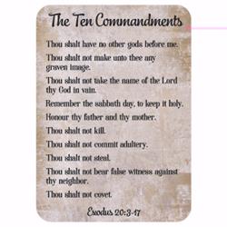152182 2.5 X 3.5 In. Verse Card - Ten Commandments