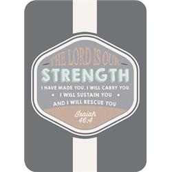 16059x 2.5 X 3.5 In. Verse Card - The Lord Is Our Strength