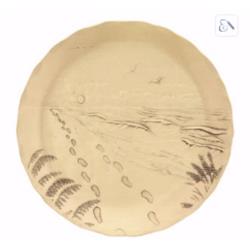 Wendell August Forge 162183 4.5 In. Footprints Coaster, Bronze