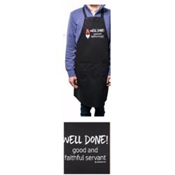 163118 Well Done Apron, Black