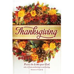 153842 Letterhead-thanksgiving Wreath Nehemiah 9-5 Niv - Pack Of 100