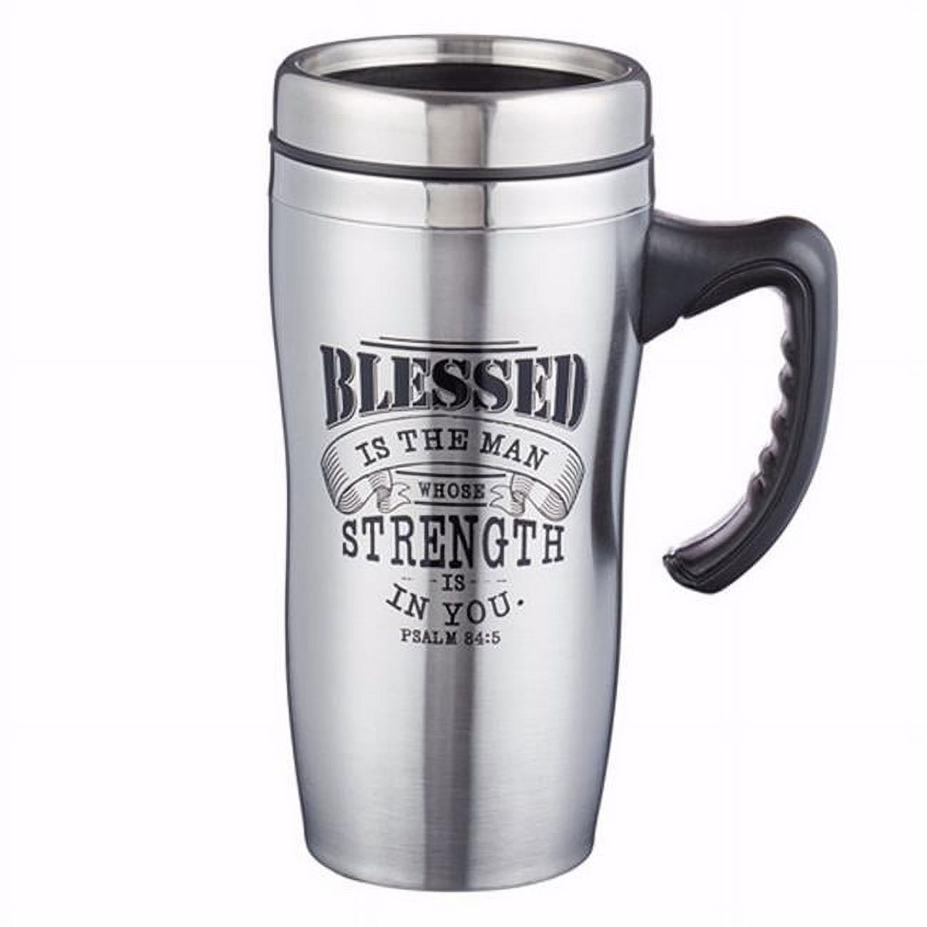170765 Travel Mug Blessed With Handle, Stainless