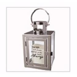 181965 Heart Always With Led Candle & Timer Lantern, 12.5 X 8.5 X 5 In.
