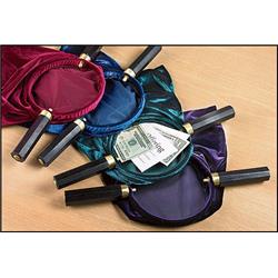 Sudbury Brass 182468 Offering Bag With Handles, Purple