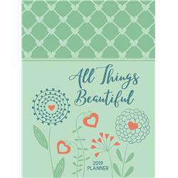 191707 All Things Beautiful 2019 16-month Weekly Planner - Ziparound