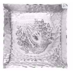 Wendell August Forge 162201 10.5 In. Tray-praying Hands Square