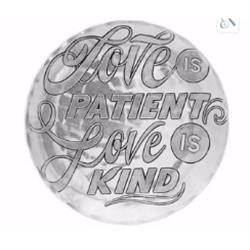 Wendell August Forge 162181 4.5 In. Coaster-love Is Patient