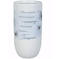134576 8 In. Memory Treasure Bereavement Vase