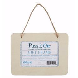 135053 4.25 X 3 In. Pass It On-frame With Jute Hanger