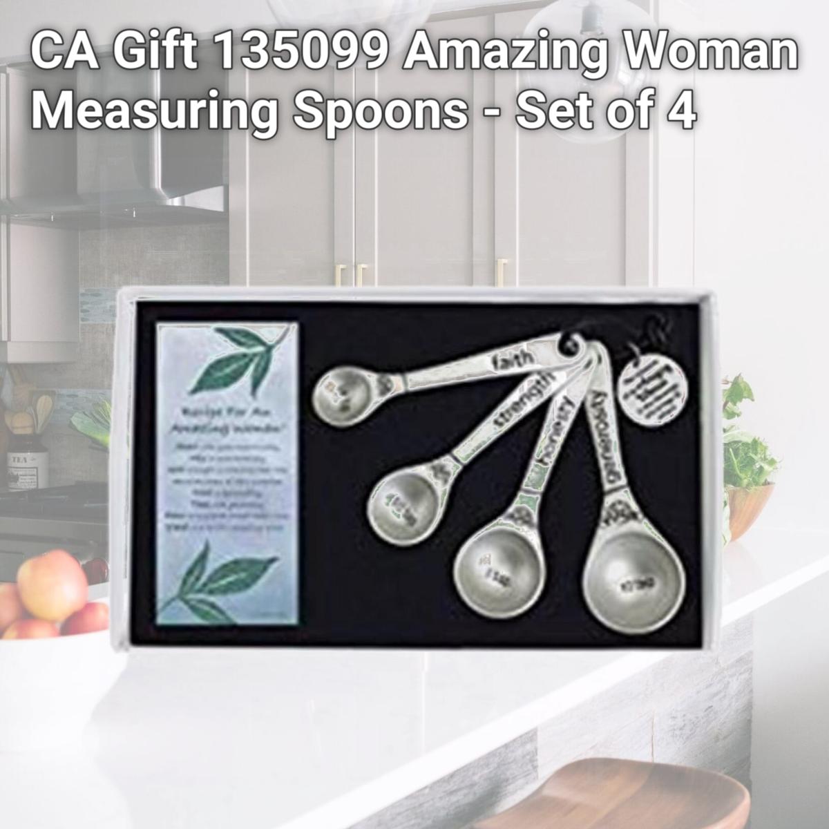 Picture of CA Gift 135099 Amazing Woman Measuring Spoons - Set of 4