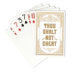 135295 Thou Shalt Not Playing Cards - Pack Of 3