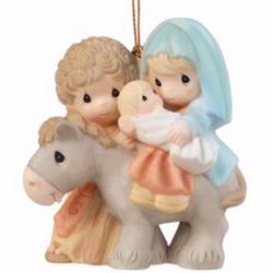 135739 3.75 In. Nativity Or Peace On Earth-bisque Porcelain Ornament