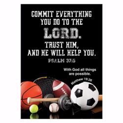 143080 13.5 X 19 In. Commit Everything You Do Large Poster