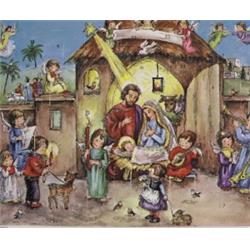 162339 8 X 11 In. Blessed Nativity Medium German Advent Calendar