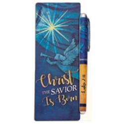 162638 Christ The Savior Is Born Pen & Jumbo Bookmark Set