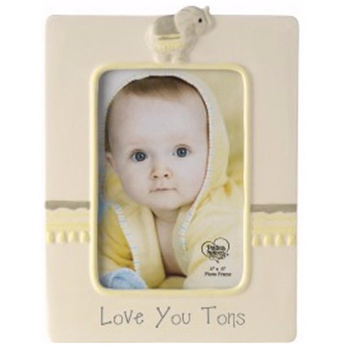 164082 Love You Tons & Elephant Photo Frame - Holds 4 X 6 In. Photo