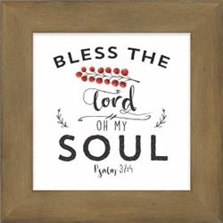 134211 7 X 7 In. Box Plaque Oh My Soul - Farmers Market Collection
