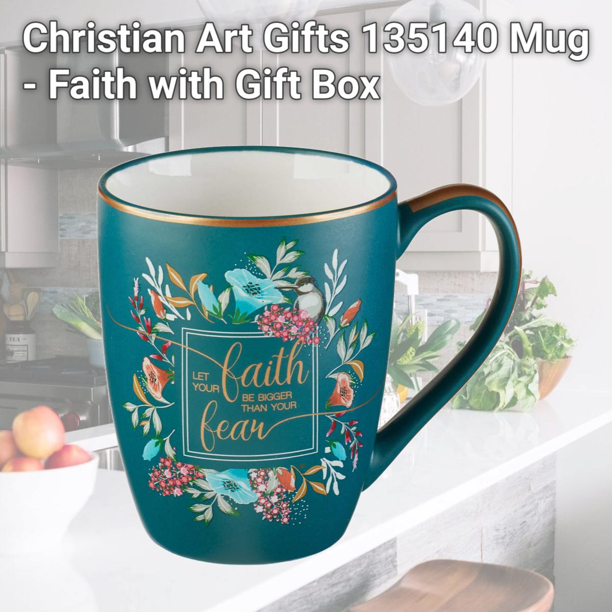 Picture of Christian Art Gifts 135140 Mug - Faith with Gift Box