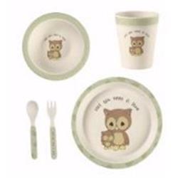 135604 Mealtime Gift Set - Owl - 5 Piece