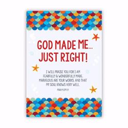 163861 13.5 X 19 In. Poster Large - God Made Me Just Right
