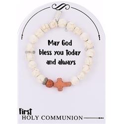 164207 Bracelet - First Communion - Stretch - Boy Carded