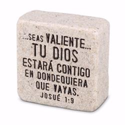 135534 Scripture Stone Spanish Plaque - Fortaleza Strength No.17932