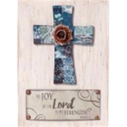 135580 10.25 In. The Joy Of The Lord Is My Strength Wall Plaque