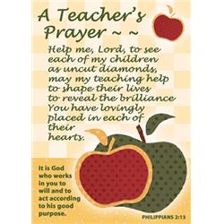 152338 2.5 X 3.5 In. Verse Card - Teachers Prayer