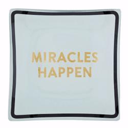156143 4 In. Tabletop Trinket Tray - Miracles Happen