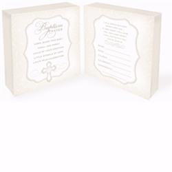Ca Gift 166148 Baptism Prayer Space For Personalizing On Other Side Wood Block Decor
