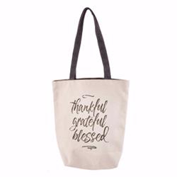 135142 Canvas Thankful Grateful Blessed Totebag
