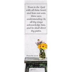 B & H Publishing 136652 Trust In The Lord Still Life Bookmark - Pack Of 25