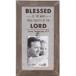 136770 6 X 12 In. Blessed Is The Man Photo Plaque