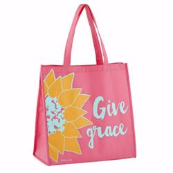 137162 Give Grace Nylon Tote Bag, Pink