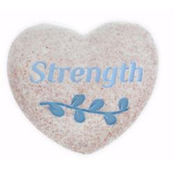 137240 Strength Heart Pocket Stone