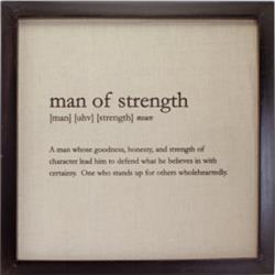 Ca Gift 137861 12 X 12 In. Man Of Strength Plaque
