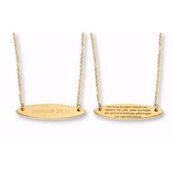 139145 Bar Style Necklace, Gold