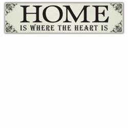 Ca Gift 139207 24 X 6 In. Home Is Where The Heart Is Over The Door Plaque