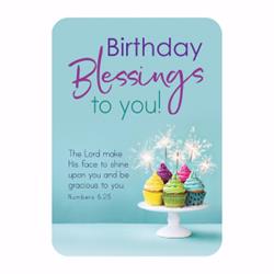 148965 2.5 X 3.5 In. Birthday Blessings Verse Card