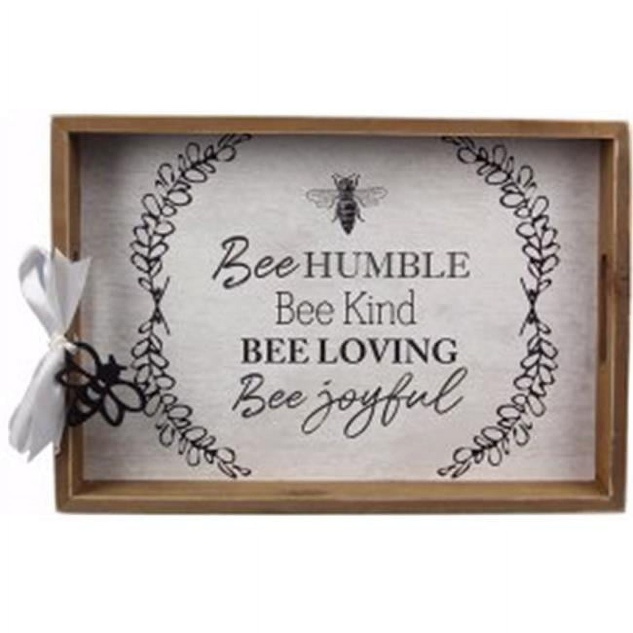 156000 15 X 10.5 In. Bee Humble-wood Serving Tray