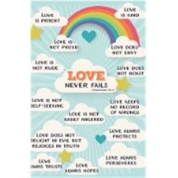 156019 13.5 X 19 In. Love Never Fails Large Poster