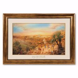 156248 Going Up To Jerusalem Canvas Framed Art